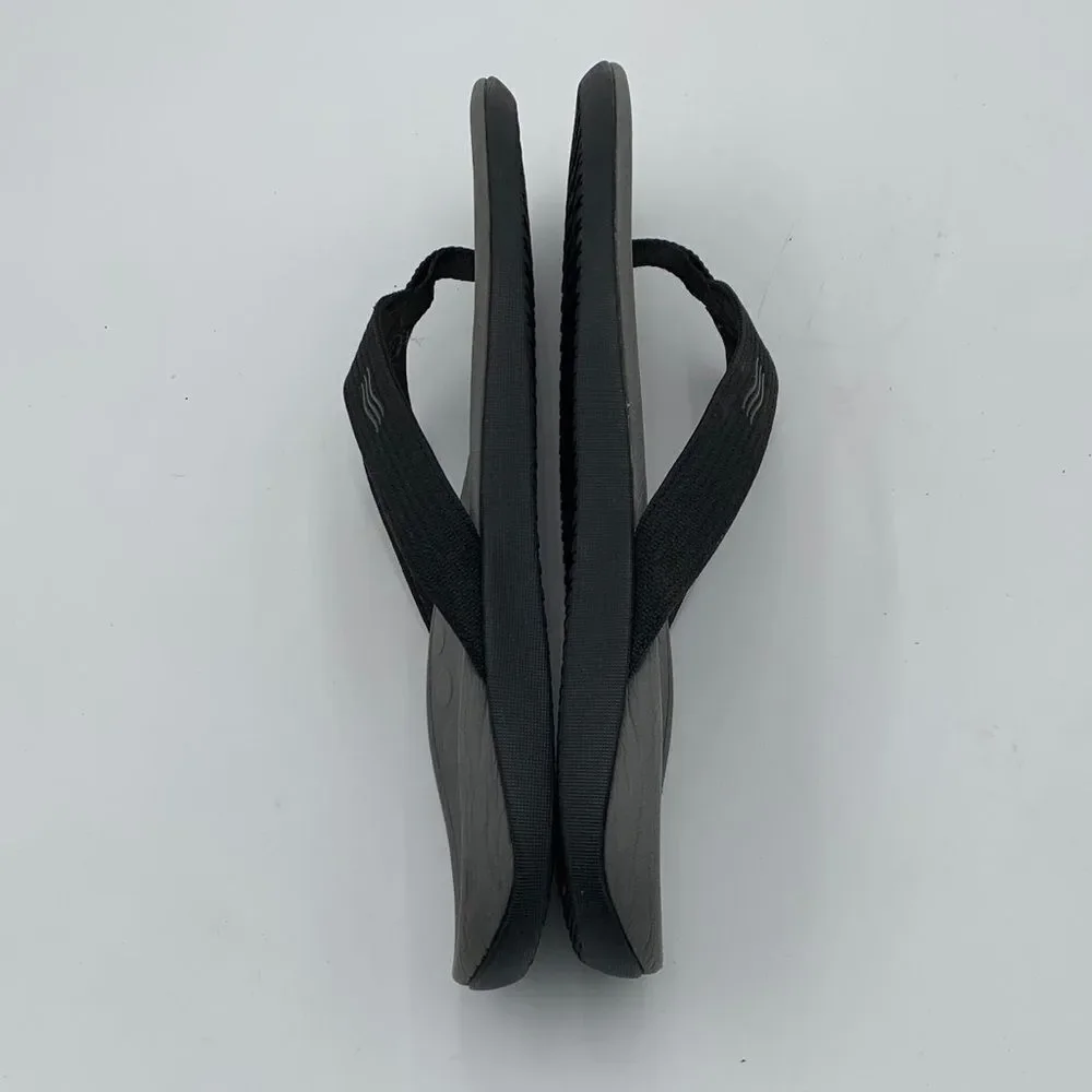 Vionic Tide Toe Post Sandals Black Men’s Orthotic Flip Flops